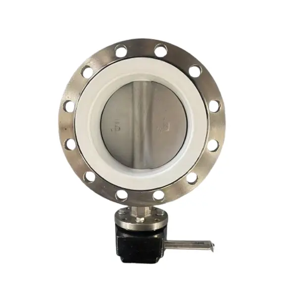 Asam alkali katup kupu -kupu flensa stainless steel khusus